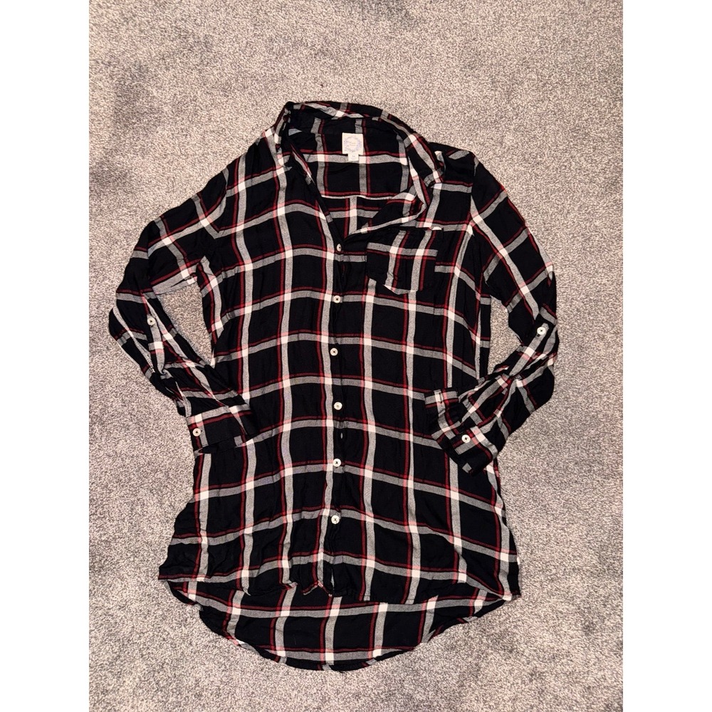 Blue Rain Women's Black, Red & White Flannel